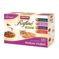 Animonda Rafiné Delikate Vielfalt in Sauce 12 x 100g Multipack Katzennassfutter
